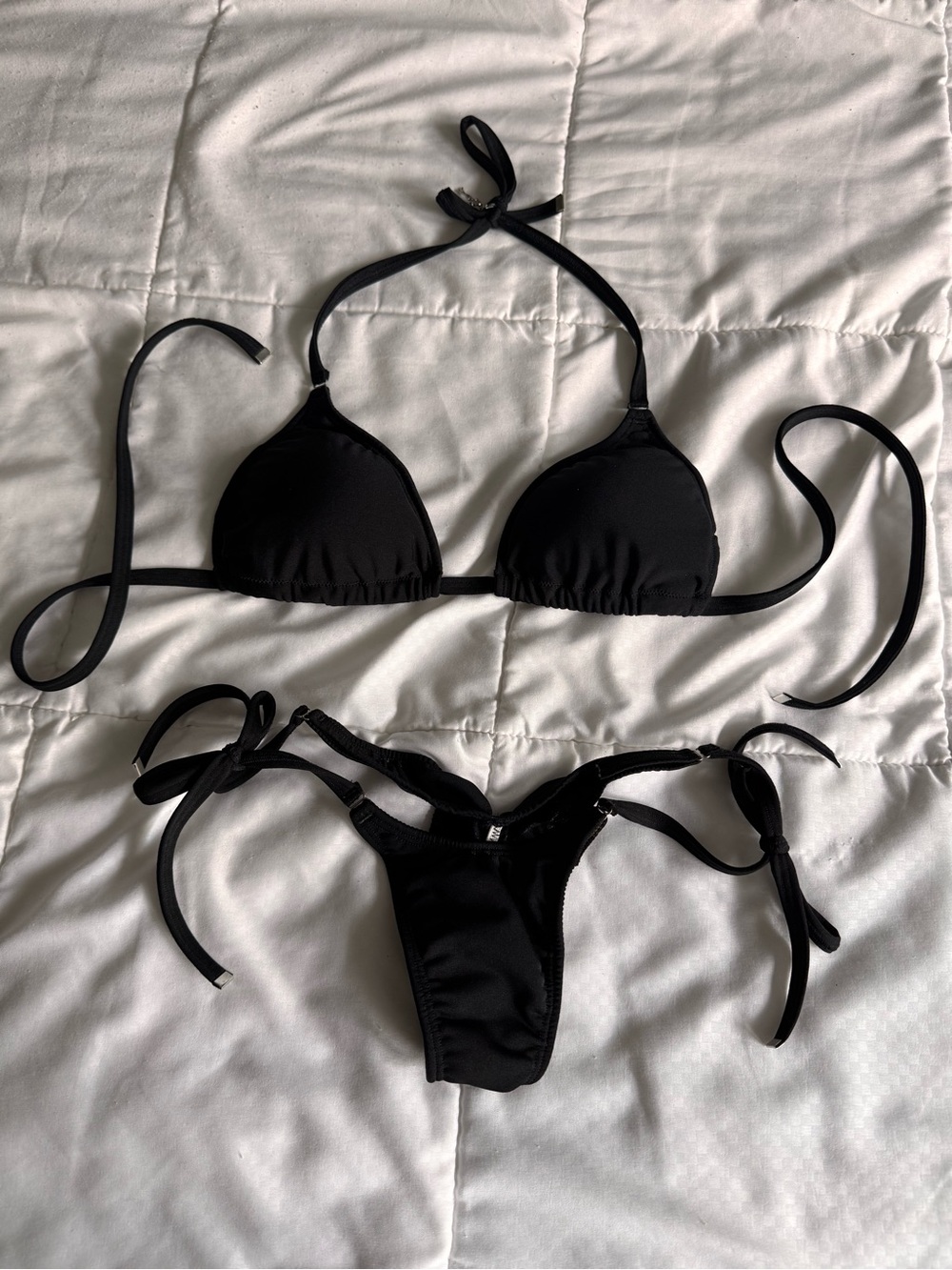 Angel Competition Bikinis Matte Black Posing Practice Suit